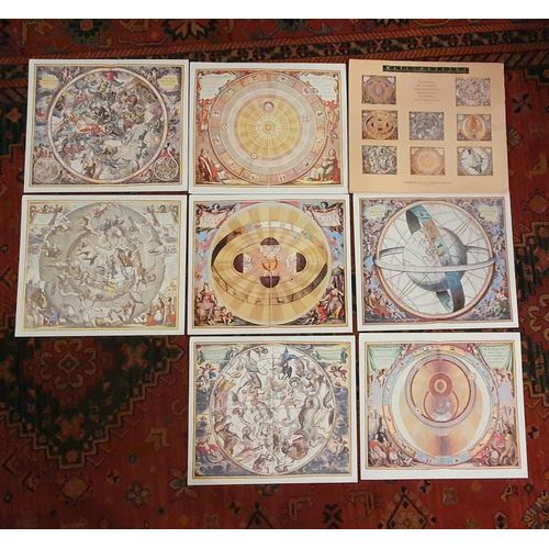 8 Magnifiques Reproductions De Cartes Du Ciel De La British Library 38 Cm X 33 Cm