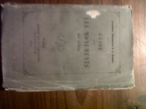 Guide Dans Les Monuments De Paris De 1855