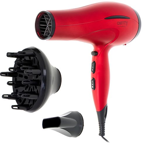 Sèche Cheveux 2400w Rouge Noir