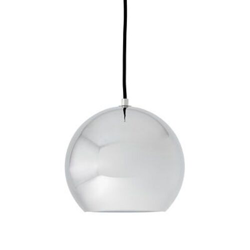 Suspension Topan Vp6 Argent Métal / Verner Panton, 1959 - Ø 21 Cm - Ettradition