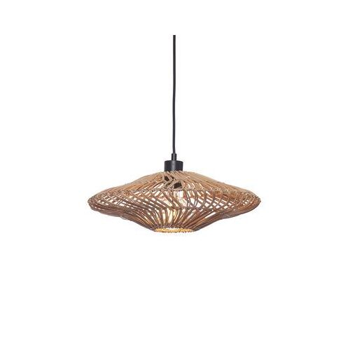 Suspension Zanzibar Fibre Végétale Bois Beige / Rotin / Ø 40 Cm - Goodetmojo