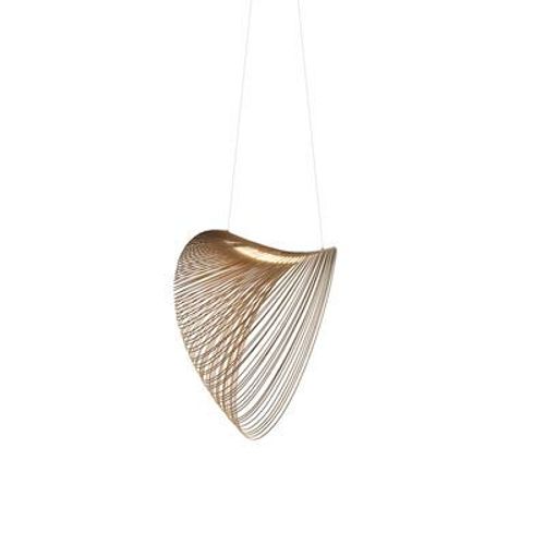 Suspension Illan Led Bois Naturel / Ø 60 Cm - Luceplan
