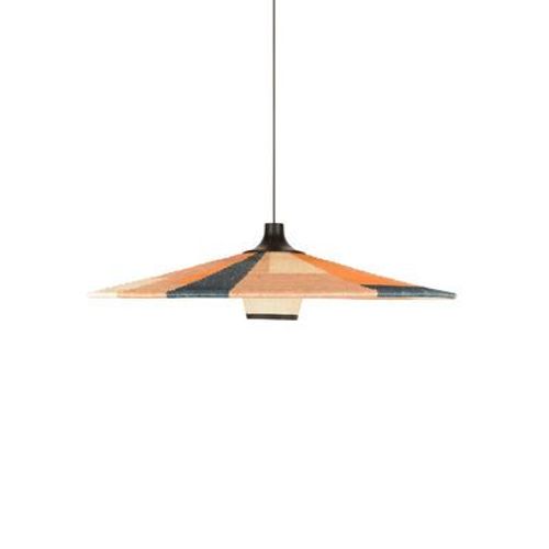 Suspension Parrot L Fibre Végétale Multicolore Beige / Ø 80 X H 22 Cm - Abaca Tressé Main - Forestier