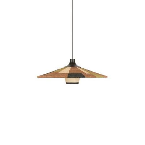 Suspension Parrot M Fibre Végétale Multicolore Marron / Ø 60 X H 21 Cm - Abaca Tressé Main - Forestier