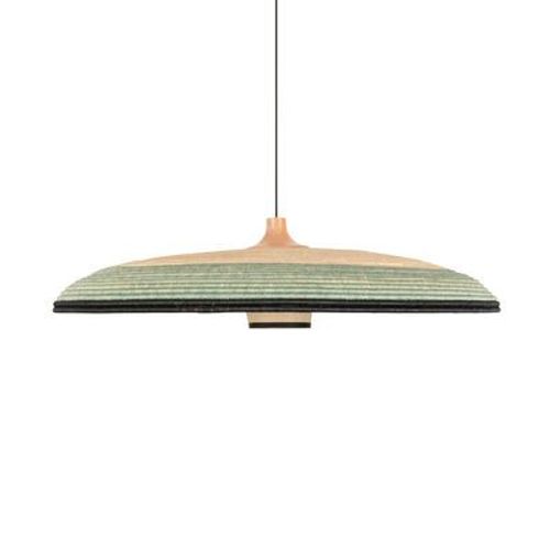 Suspension Grass Xl Fibre Végétale Bleu Multicolore / Ø 100 X H 24 Cm - Abaca Tressé Main - Forestier