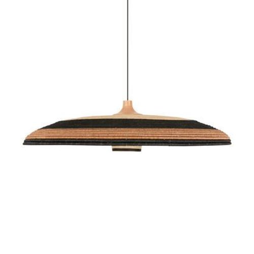 Suspension Grass Xl Fibre Végétale Multicolore Marron / Ø 100 X H 24 Cm - Abaca Tressé Main - Forestier