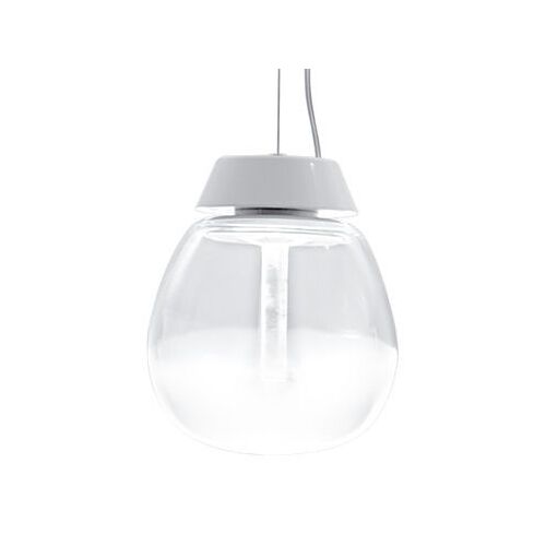 Suspension Empatia Métal Verre Blanc Transparent Led / Ø 16 Cm - Artemide