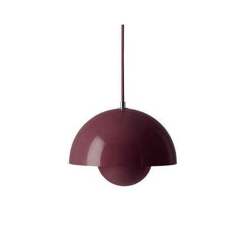 Suspension Flowerpot Vp1 Métal Violet / Ø 23 Cm - By Verner Panton, 1968 - Ettradition