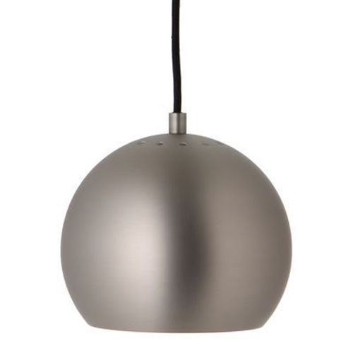 Suspension Ball Gris Argent Métal / Ø 18 Cm - Réédition 1968 - Frandsen