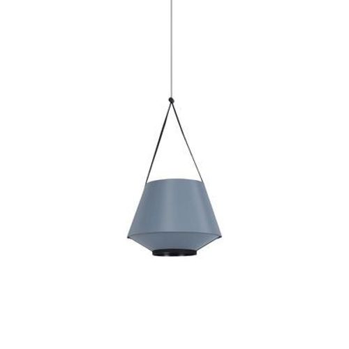 Suspension Carrie Xs Tissu Bleu / Ø 35 X H 62 Cm - Lin - Forestier