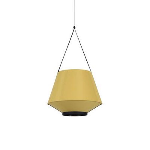 Suspension Carrie Small Tissu Jaune / Ø 45 X H 82 Cm - Lin - Forestier