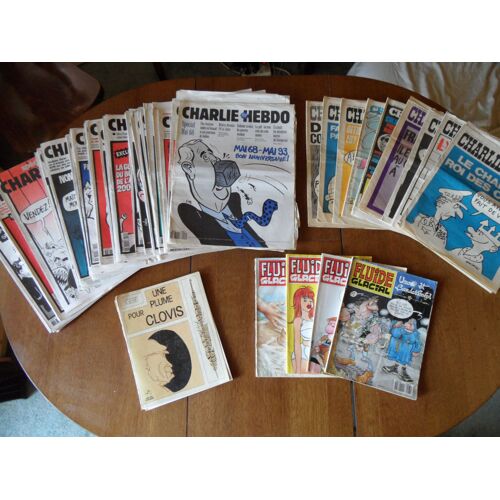 Revues Charlie Hebdo, Fluide Glacial 