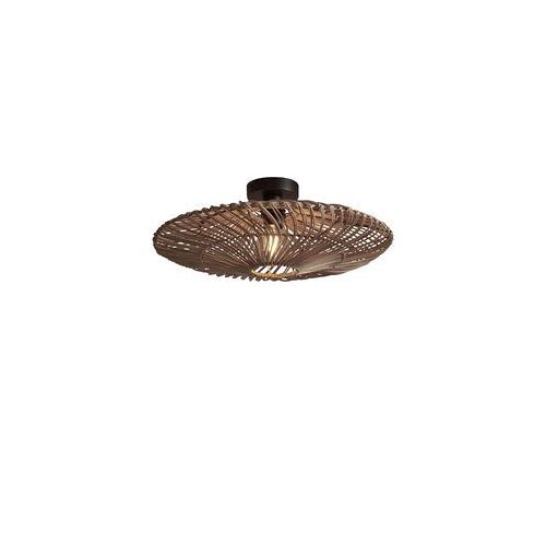 Plafonnier Zanzibar Fibre Végétale Bois Beige / Rotin / Ø 55 Cm - Goodetmojo