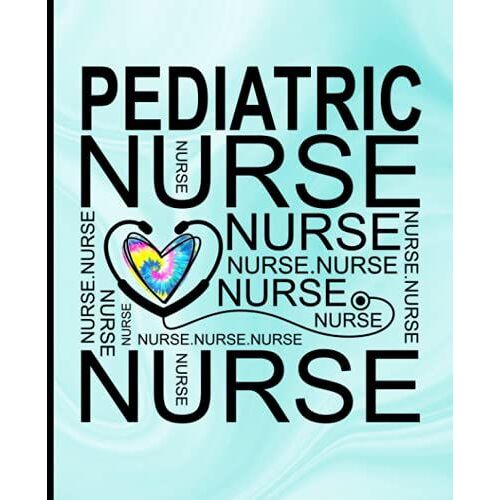 Nurse Notebook: Pediatric Nurse Gift | Lined Notebook Journal For Writing Notes | Marble Cover Design With Watercolor Heart Artwork