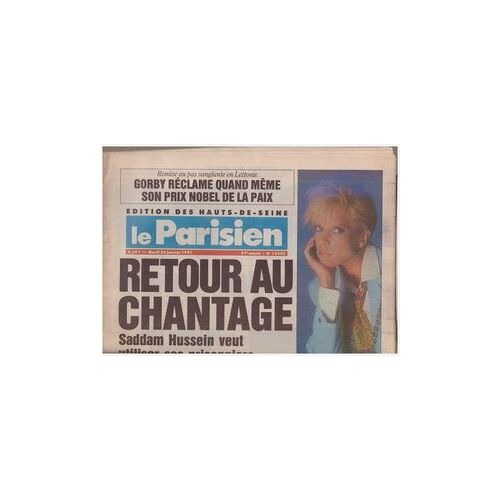 Le Parisien N°14425 Du 22 01 1991 Sylvie Vartan Revient...