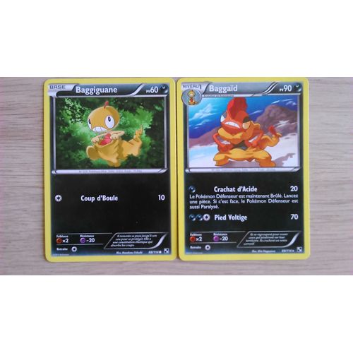 Pokémon Baggiguane - Baggaïd - Noir & Blanc
