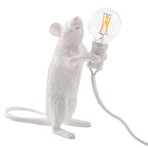 Lampe De Table Mouse Standing 1/ Souris Debout Plastique Blanc - Seletti