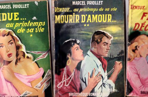 Marcel Priollet  Illustrations Gourdon  6 Tomes Vendue..Au Printemps De Sa Vie-Mourir D'amour-Femmes Déchainées-Pitié Pour L'enfant-L'hom Aux Souvenirs Morts - La Tueuse De Bonheur Ferenczi La Bibli  