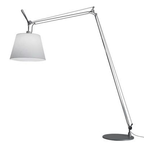 Lampadaire Tolomeo Maxi Métal Tissu Blanc / Ø 52 Cm - H 250 À 406 Cm - Artemide