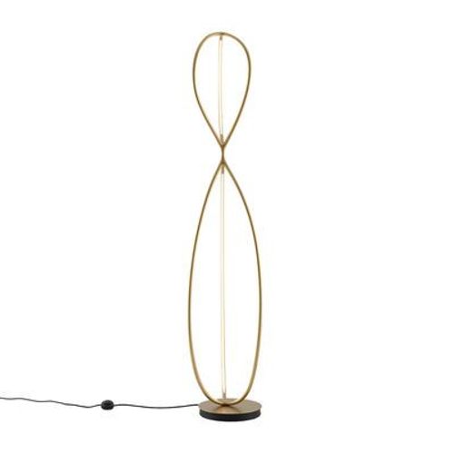 Lampadaire Arrival Led Or Métal / Aluminium - H 192 Cm / Bluetooth - Artemide