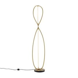 Lampadaire Arrival Led Or Métal / Aluminium - H 192 Cm / Bluetooth - Artemide