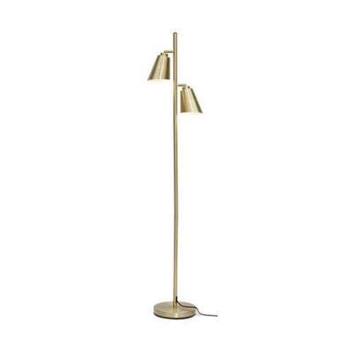 Lampadaire Bremen Métal Or / 2 Spots Orientables - H 162 Cm - It's About Romi