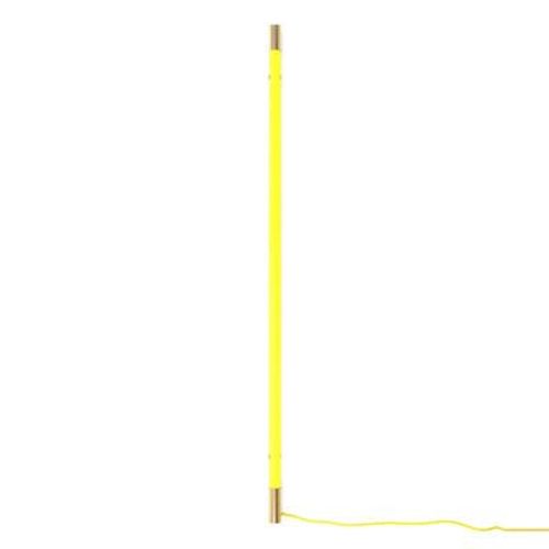 Applique Avec Prise Linea Gold Verre Jaune Led / L 127 Cm - Seletti