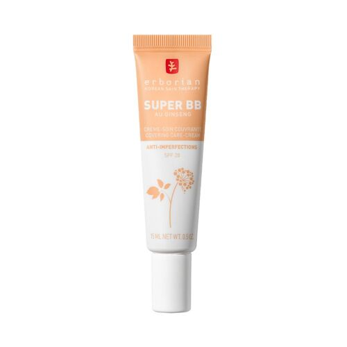 Erborian - Super Bb Au Ginseng Format Voyage Crème Soin Couvrant Anti-Imperfections Teinte Doré 15 Ml 