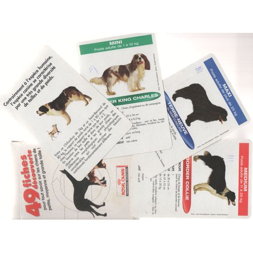 49 Fiches Découverte "Royal Canin", Pour Tout Savoir Sur Les Chiens.