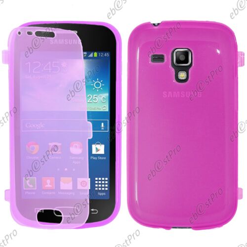 ebestStar ® Housse Etui Coque Portefeuille Livre Silicone Gel pour Samsung Galaxy Trend S7560, S Duos S7562, Couleur Rose + Film protection d'écran