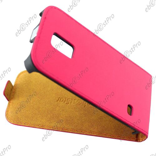ebestStar ® Etui en PU cuir Clapet ULTRA FINE Housse Coque pour Samsung Galaxy S5 Mini SM-G800 G800F G800H, Couleur Rose + Film protection d'écran