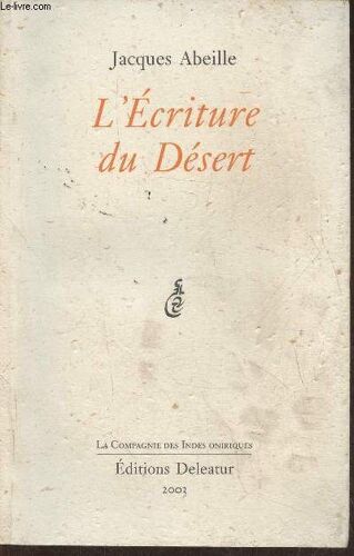 L Écriture Du Désert