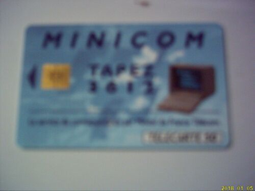 Télécarte 50 Unités, Minicom, Taper 3612.