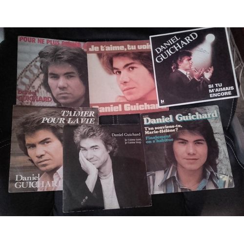 Daniel Guichard Lot De 6 Disques Vinyles 45 Tours Sp
