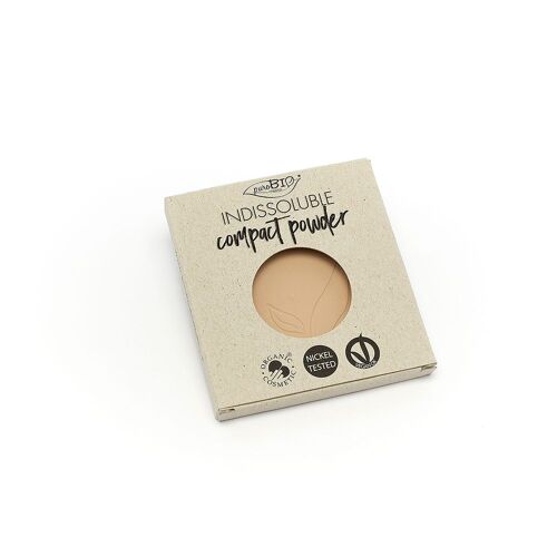 Purobio - Compact Powder Recharge Poudre Compacte Opacifiante - Effet Soie Teinte 01- Neutre - 9gr 9 G 