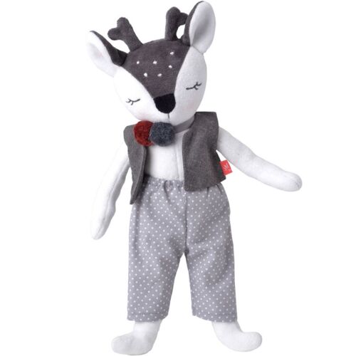 Doudou Peluche Mr Faon Kikadu Gmbh Elan Organic Coton Bio Outer Fabric Poupee Bebe Enfant Plush Kikadou Baby