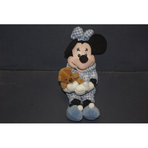 Doudou Minnie En Pyjama Avec Son Ours