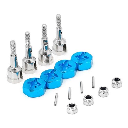 Pièces De Mise À Niveau De La Voiture Wltoys 1/18, Pour A959, A969, A979, A959b, A969-B Rc, Ensemble De Conversion De Roues, Axe 12mm, Moyeu De Plongée Hexagonal, Tour 1/10 Sur Route