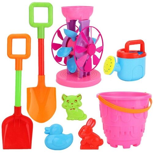 Jouets De Plage D'Été Pour Enfants, Jeu De Sable, Château, Seau, Pelle, Râteau, Ensemble D'Outils D'Eau Pour Enfants, Jouets De Plage Amusants, Moules