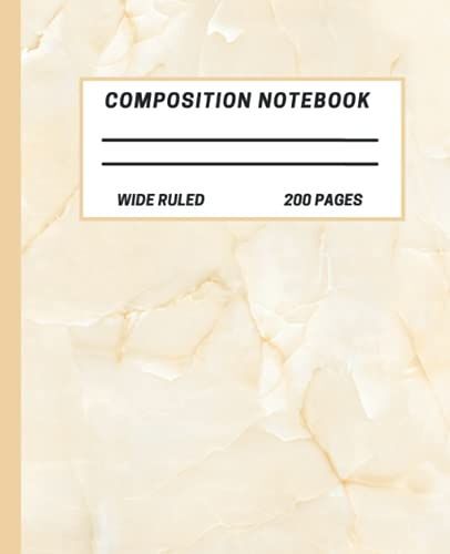 Aesthetic Composition Notebook Wide Ruled: Aesthetic Composition Notebook For School, Aesthetic Composition Notebook College Ruled, Aesthetic Composition Notebook For Teen Girls