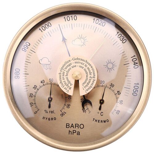 Station météo murale pour maison, baromètre, thermomètre et hygromètre