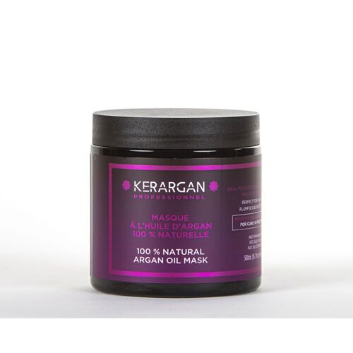 Kerargan - Masque À L'huile D'argan Pour Nourrir Et Renforcer En Profondeur Les Boucles - Po 500 Ml 