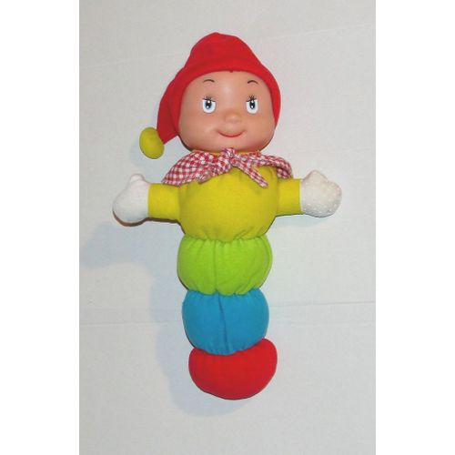 Peluche Luciole Lumineuse Chenille Multicolore Vintage Logitoys 30 Cm