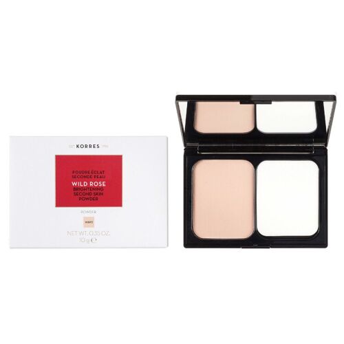Korres - Poudre Eclat Seconde Peau, Rose Sauvage- Teinte N°Wrp2 Poudre 12 G