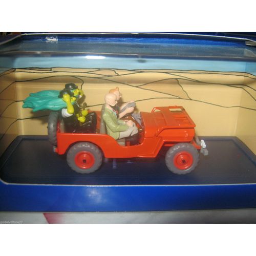 Voiture Tintin Atlas  La Jeep Rouge De Tintin Au Pays De L'or Noir-Atlas