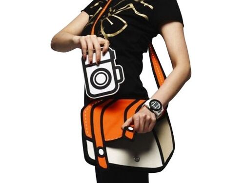 Sac 2d Style Dessins Animés Cartoon Bleu