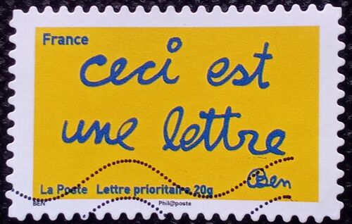 France 2011 Timbre Oblitéré Yt 618 - Ceci Est Une Lettre - Carnet Les Timbres De Ben