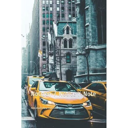 Notizblock New York Usa: Liniert 100 Seiten Notizblock Notiz Notice Note Memo New York Usa