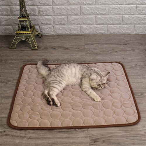 Tapis Rafraîchissant D'été Pour Animaux De Compagnie, Accessoire Réutilisable Et Respirant Pour Chiens Et Chats