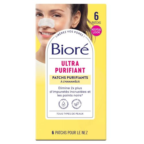 Bioré - Patchs Ultra Purifiants À L'hamamélis Anti-Points Noirs Pour Le Nez 6 Un 